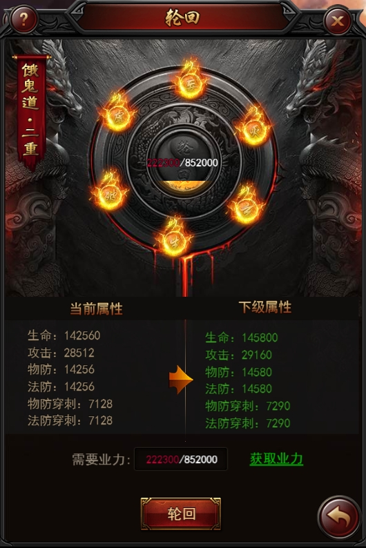 《決戰(zhàn)沙邑》輪回系統(tǒng)