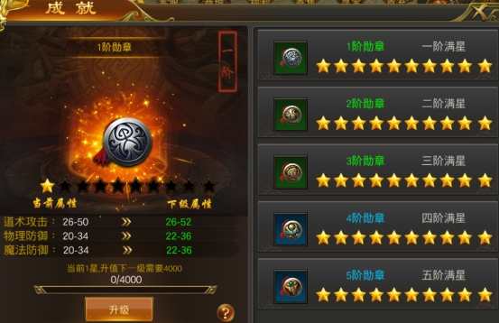 《征战王权》成就系统