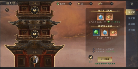 《洪荒西行录》修真和通天塔系统