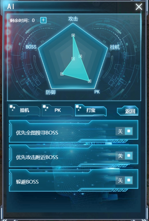 《战神崛起》挂机AI系统