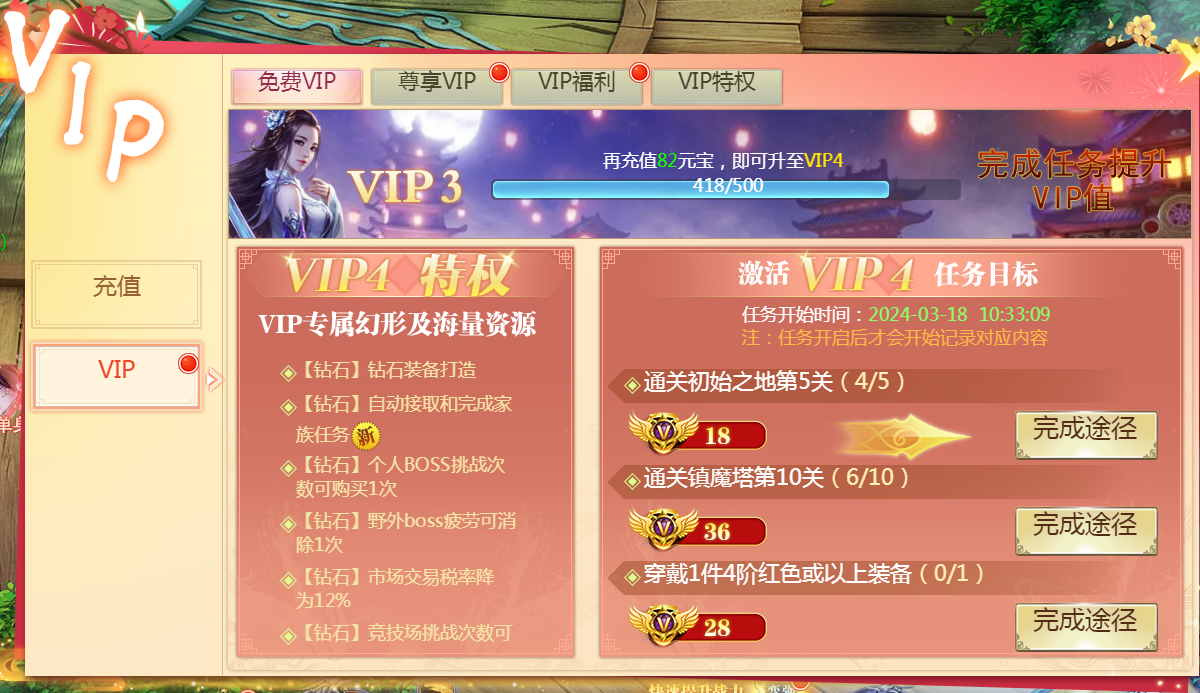 《魔剑奇兵》VIP介绍