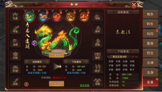 《熊猫人》圣兽系统