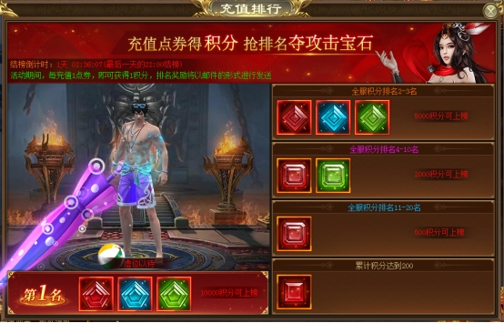 《龙刃》充值消费排行
