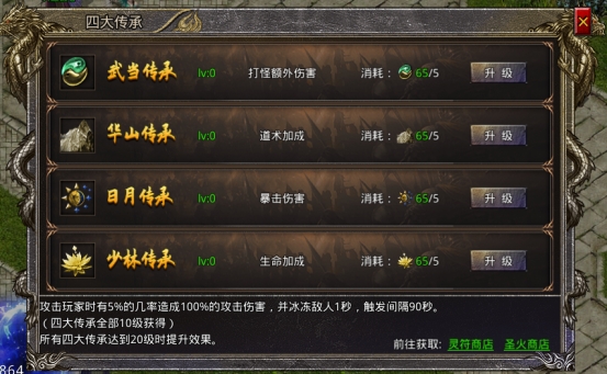 《将军》四大传承系统