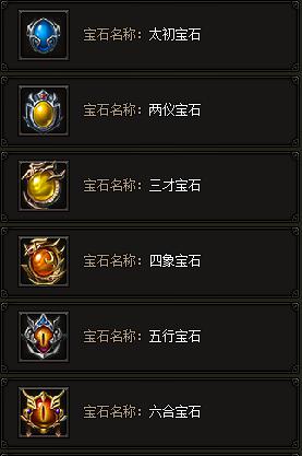《传奇霸业》宝石系统 《传奇霸业》宝石系统
