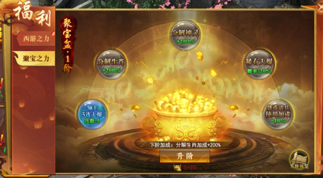 《开天西游》聚宝盆系统攻略