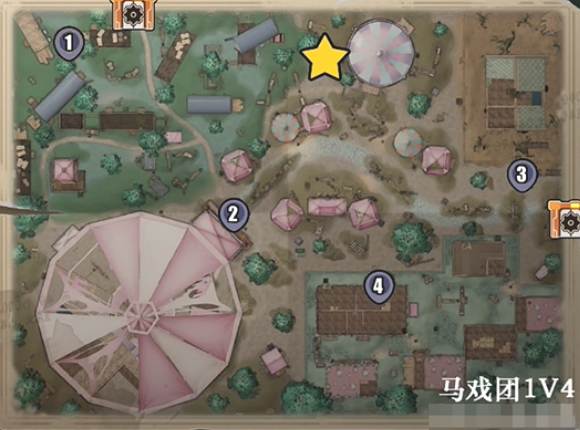 《蛋仔派对》惊魂马戏团地图点位攻略