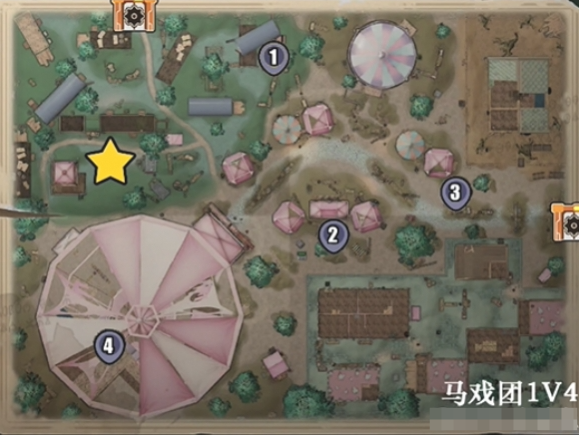 《蛋仔派对》惊魂马戏团地图点位攻略