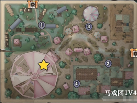 《蛋仔派对》惊魂马戏团地图点位攻略