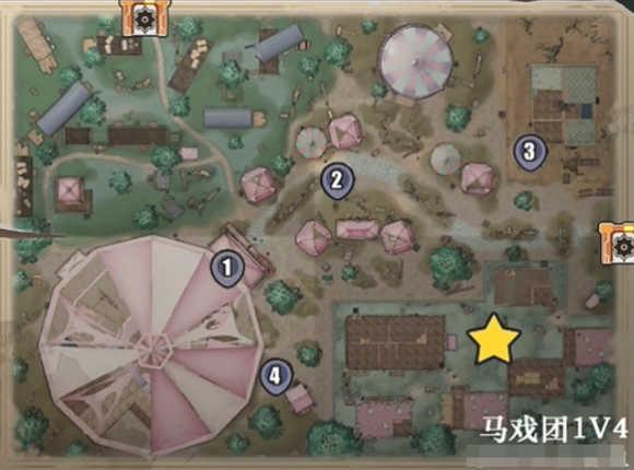 《蛋仔派对》惊魂马戏团地图点位攻略