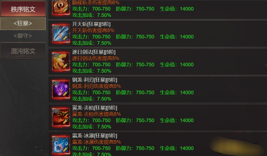 《龙域世界》强力铭文选择攻略 《龙域世界》强力铭文选择攻略