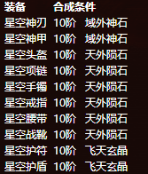 《百战沙城》星空装备玩法攻略 《百战沙城》星空装备玩法攻略