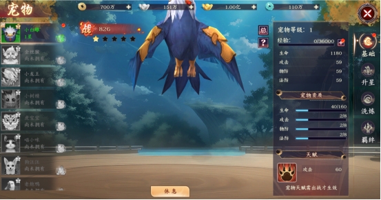 剑舞乾坤宠物系统