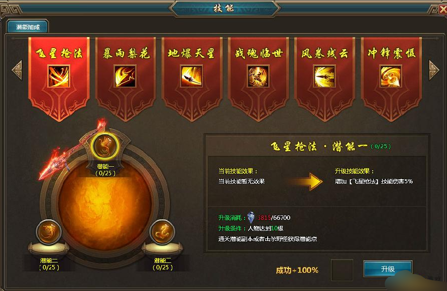 《一剑永恒》技能系统